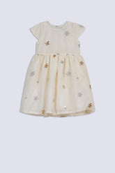 Cream Girl's Fancy Frock